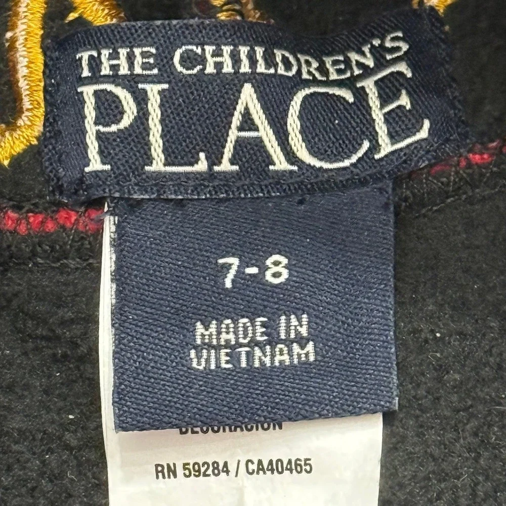 Vintage Children's Place Fire Flame Kids Fleece Beanie Hat Pointy Y2K Grunge 7-8